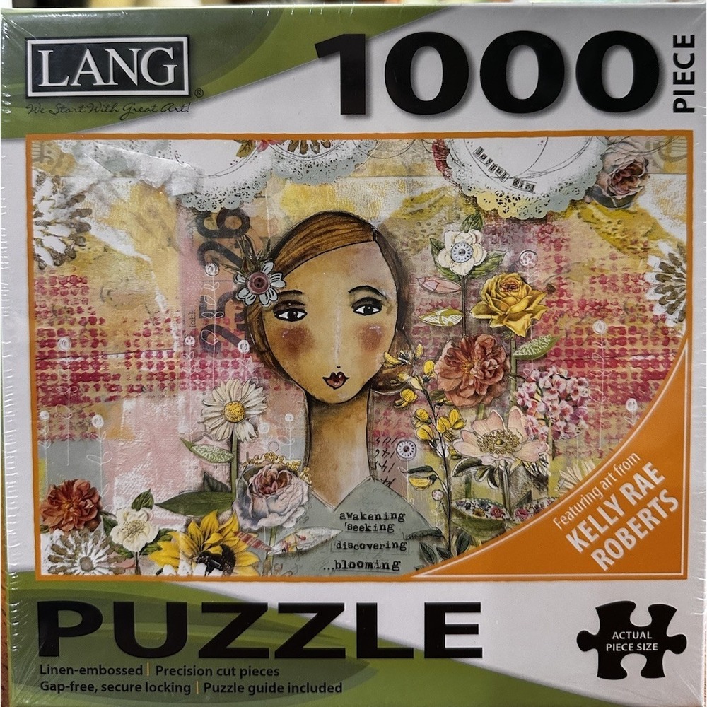 LANG "Joyful Girl" 1000 Piece Jigsaw Puzzle, Art by Kelly Rae Roberts - NEW